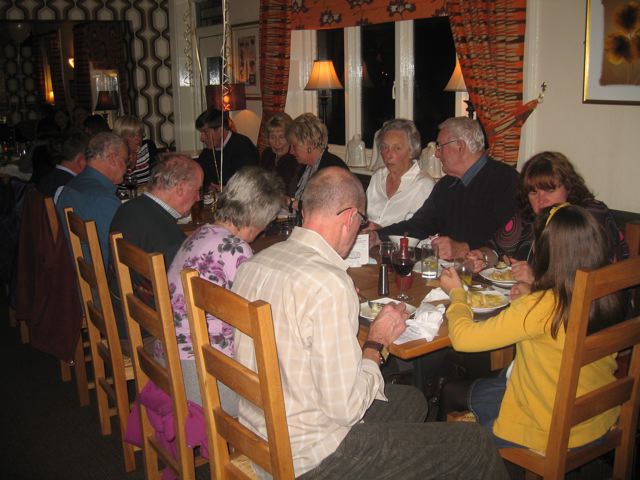 Photographs taken during the Autumn Supper in the White Lion in October 2008